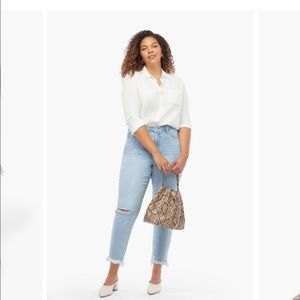 High-waisted vintage straight jeans